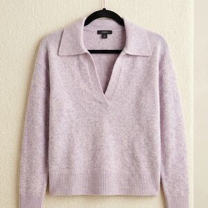 J. Crew Soft Lilac V-Neck Sweater